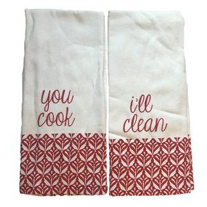 Set of Funny Kitchen Towels for Couples